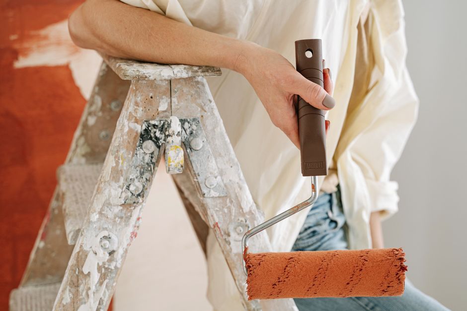 Professional interior painting service with precision and attention to detail